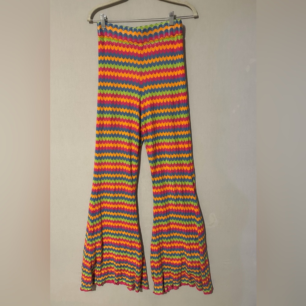 Show Me Your MuMu Multicolor lined pants. Size S. Good used condition.